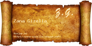Zana Gizella névjegykártya
